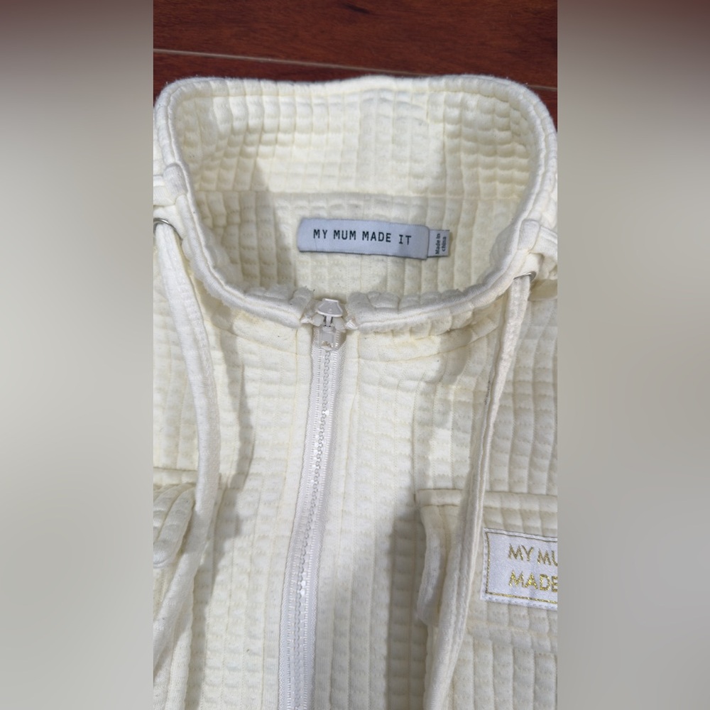Chic Cream Utility Jacket for Women - Picture 5 of 10